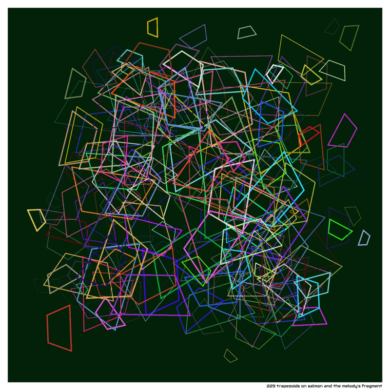 229 trapezoids on salmon and the melody’s fragment