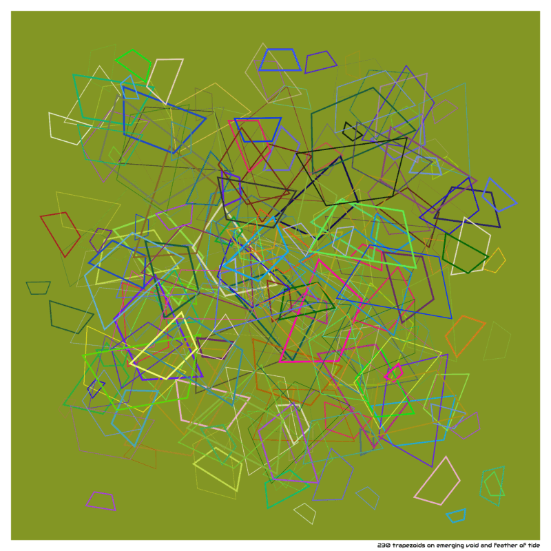 230 trapezoids on emerging void and feather of tide