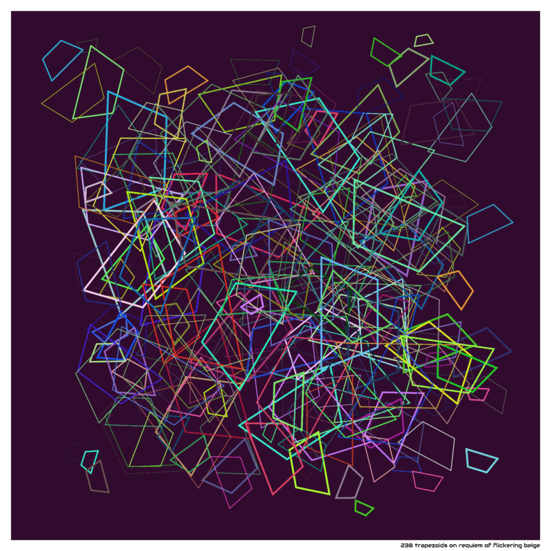 238 trapezoids on requiem of flickering beige