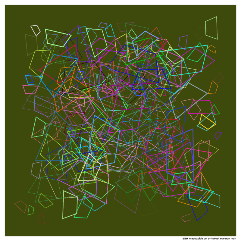 239 trapezoids on ethereal maroon ruin