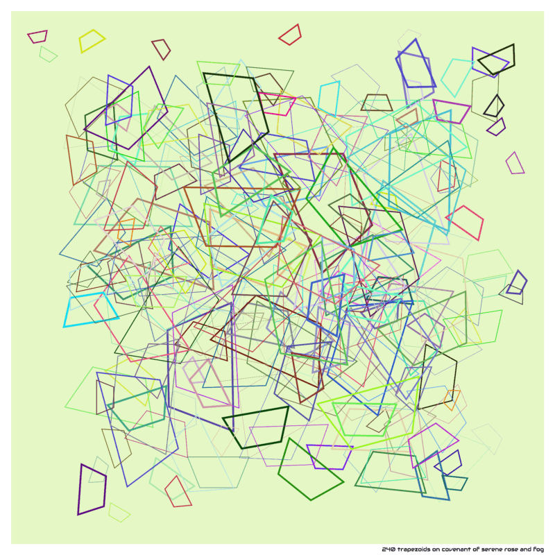 240 trapezoids on covenant of serene rose and fog