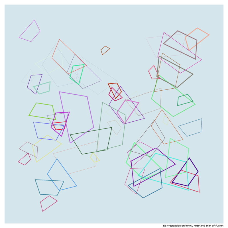56 trapezoids on lonely rose and star of fusion