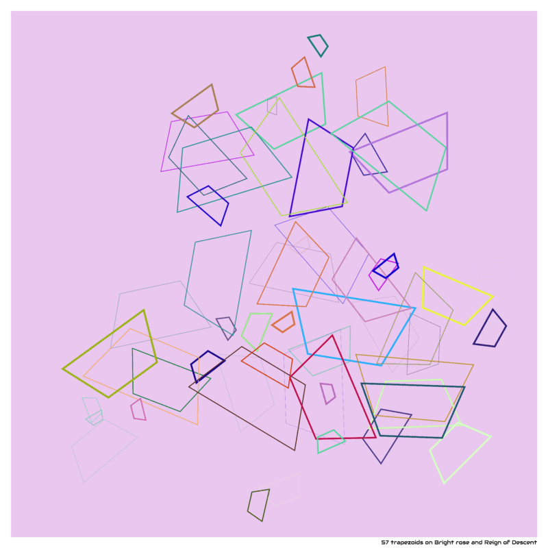 57 trapezoids on Bright rose and Reign of Descent