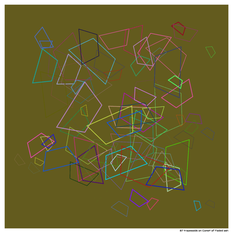 87 trapezoids on Comet of Faded ash