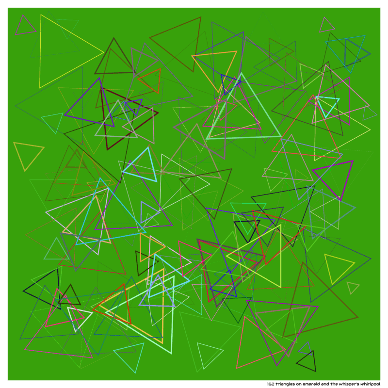 162 triangles on emerald and the whisper’s whirlpool