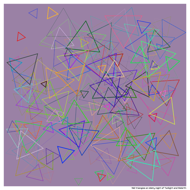 192 triangles on Misty night of Twilight and Rebirth