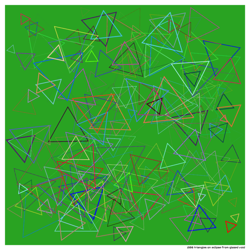 208 triangles on eclipse from glazed void