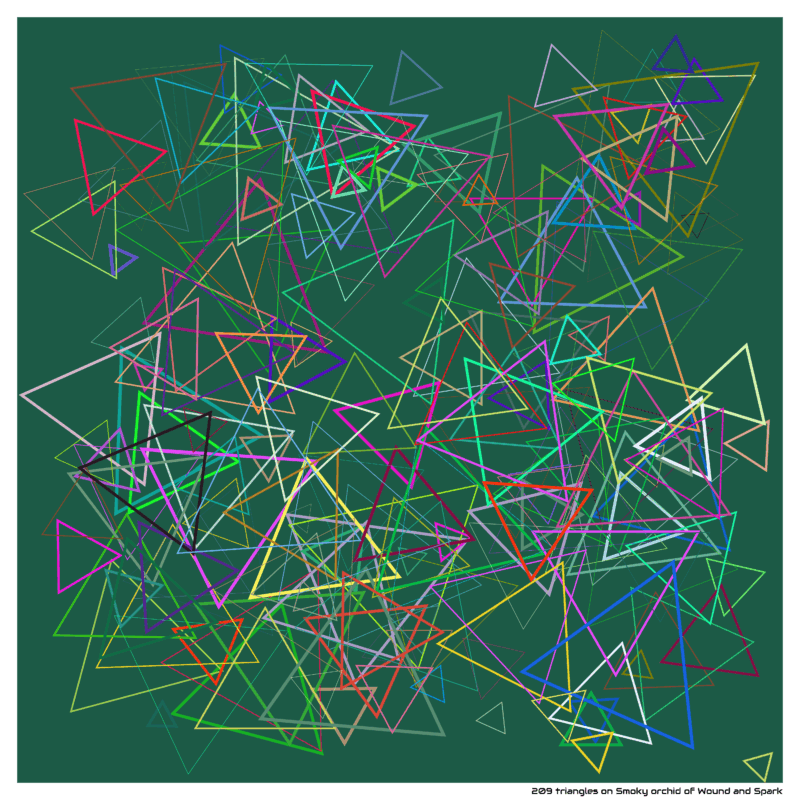 209 triangles on Smoky orchid of Wound and Spark