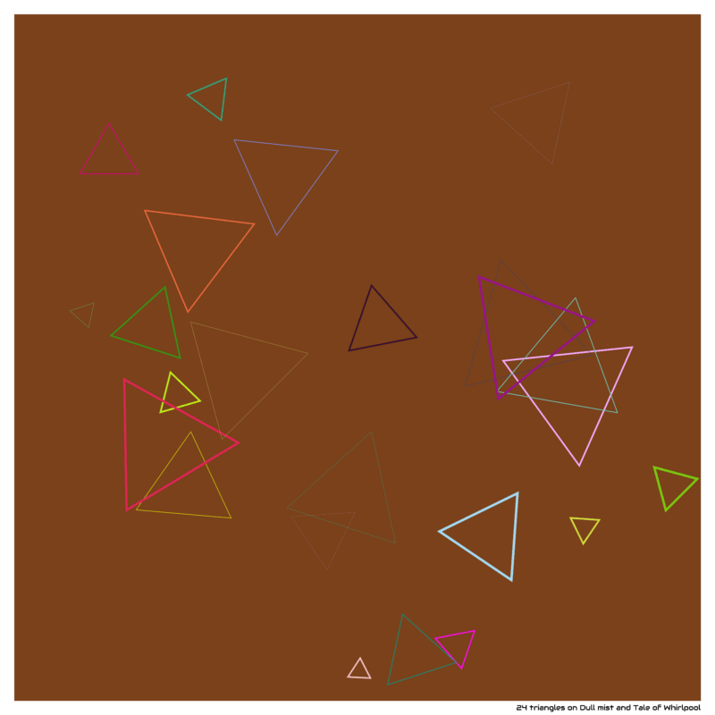 24 triangles on Dull mist and Tale of Whirlpool