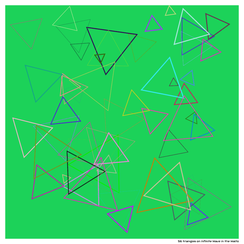 56 triangles on Infinite Wave in the Waltz
