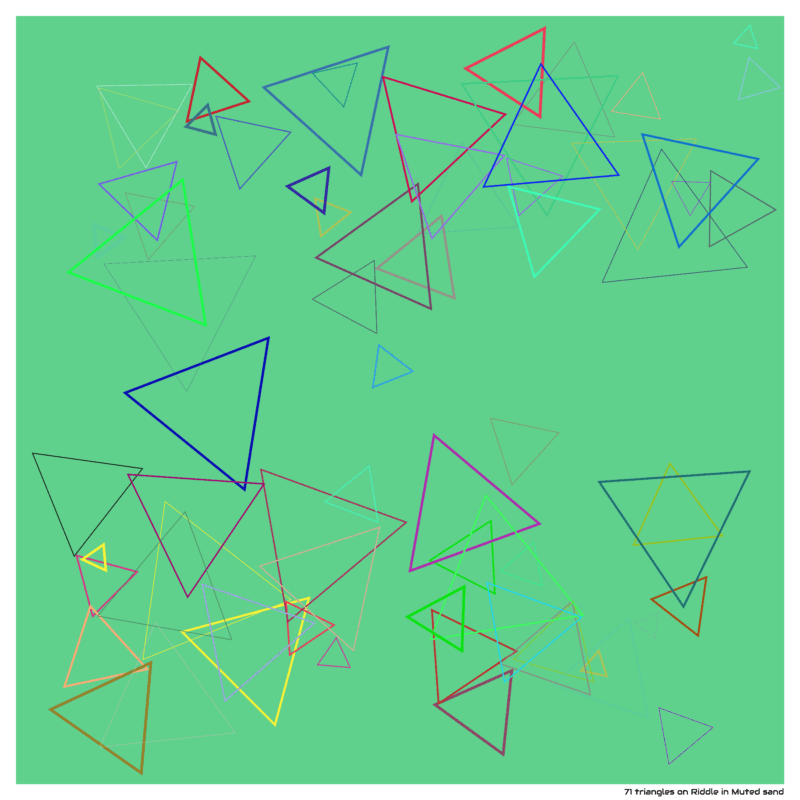 71 triangles on Riddle in Muted sand