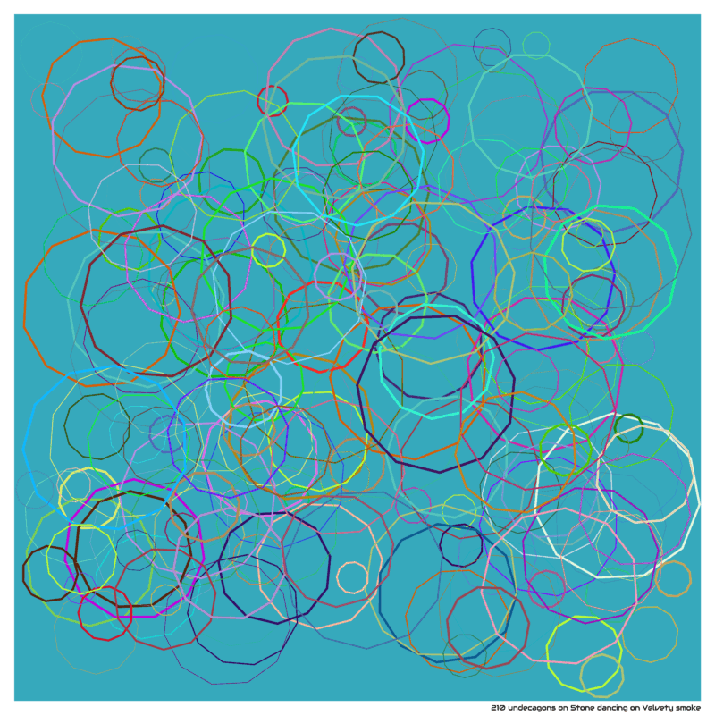 210 undecagons on Stone dancing on Velvety smoke