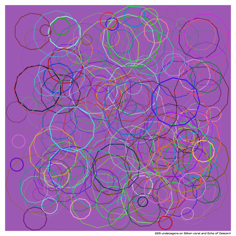 229 undecagons on Silken coral and Echo of Descent