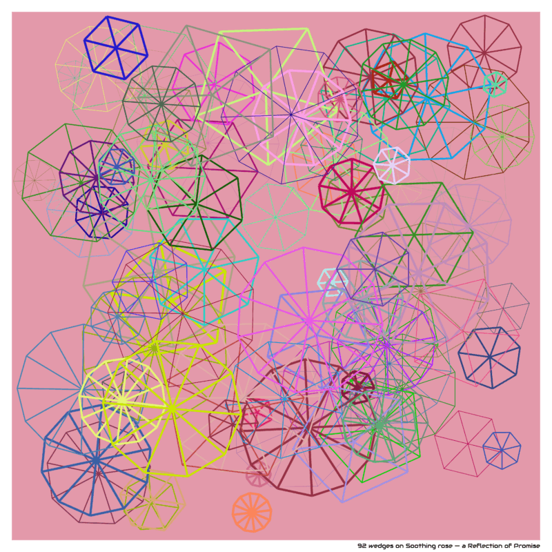 92 wedges on Soothing rose — a Reflection of Promise