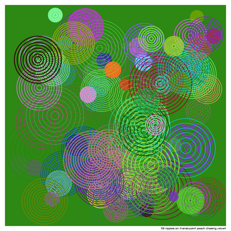113 ripples on translucent peach chasing velvet