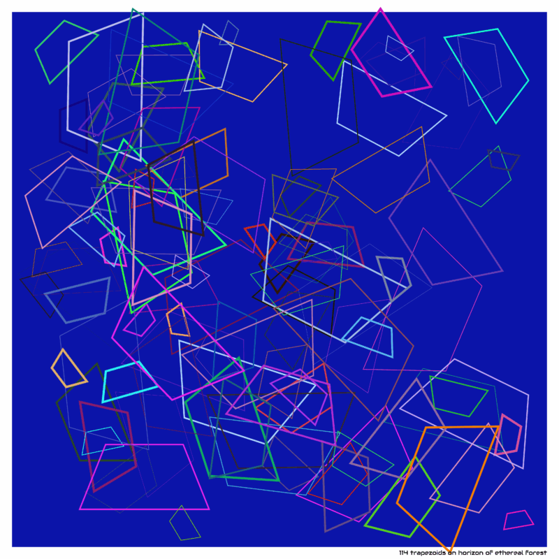 114 trapezoids on horizon of ethereal forest