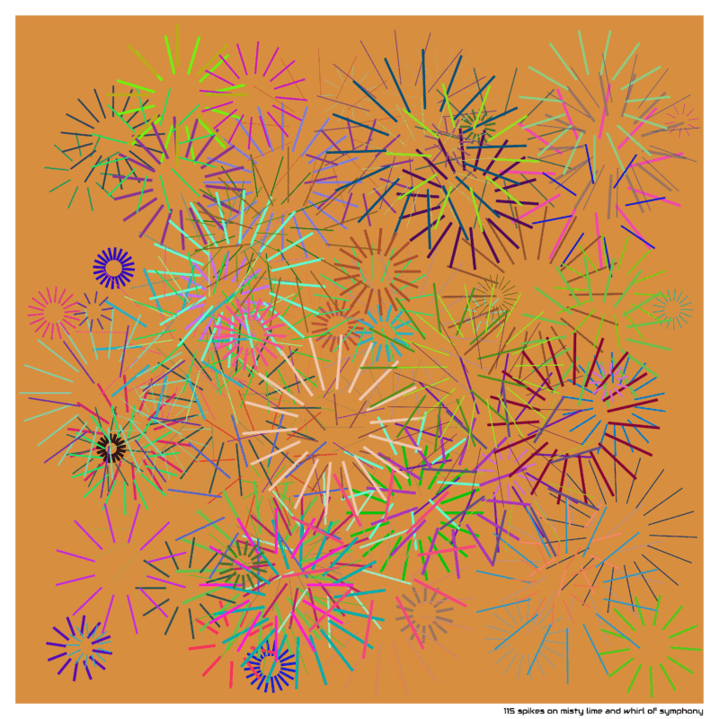 115 spikes on misty lime and whirl of symphony