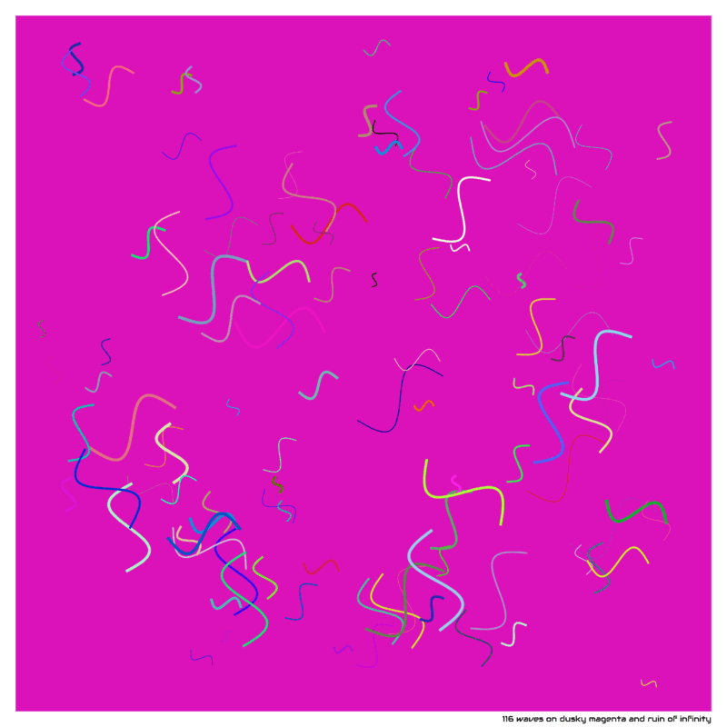 116 waves on dusky magenta and ruin of infinity