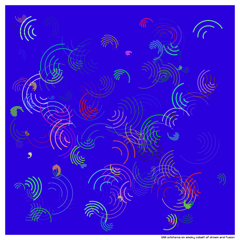 120 orbitarcs on smoky cobalt of dream and fusion
