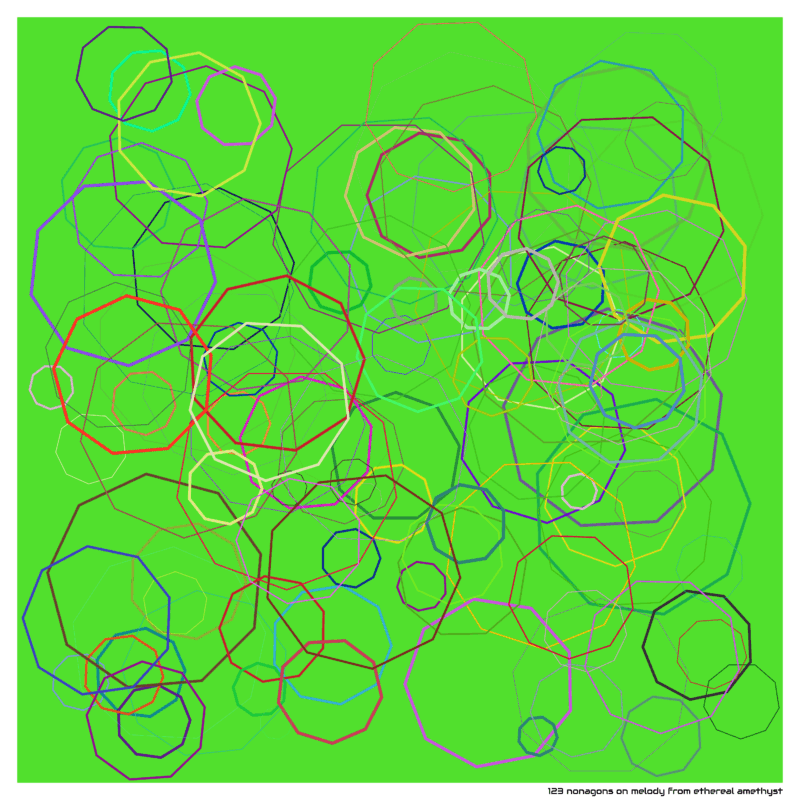 123 nonagons on melody from ethereal amethyst