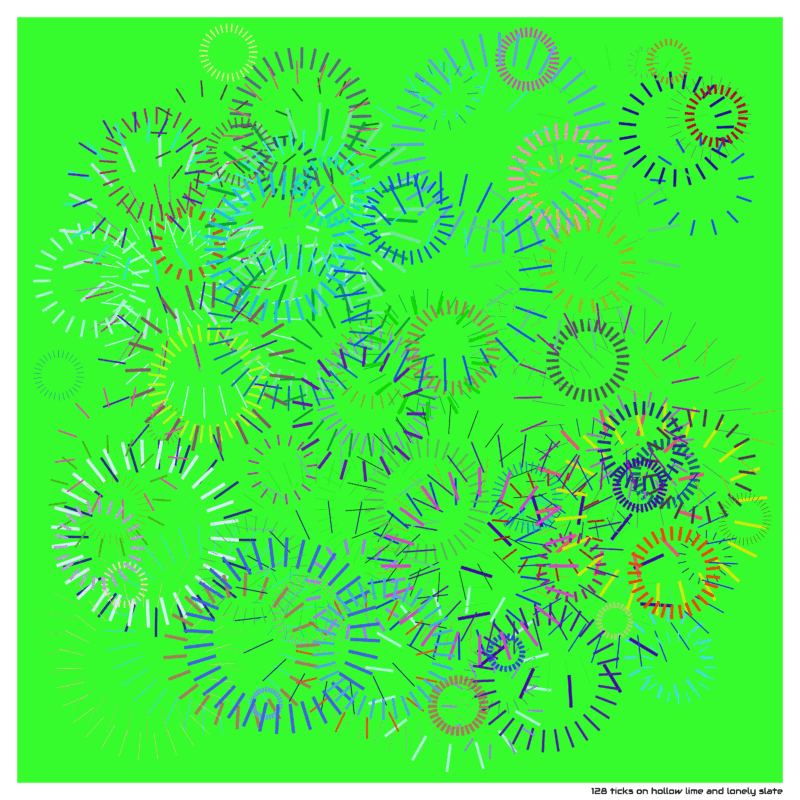 128 ticks on hollow lime and lonely slate