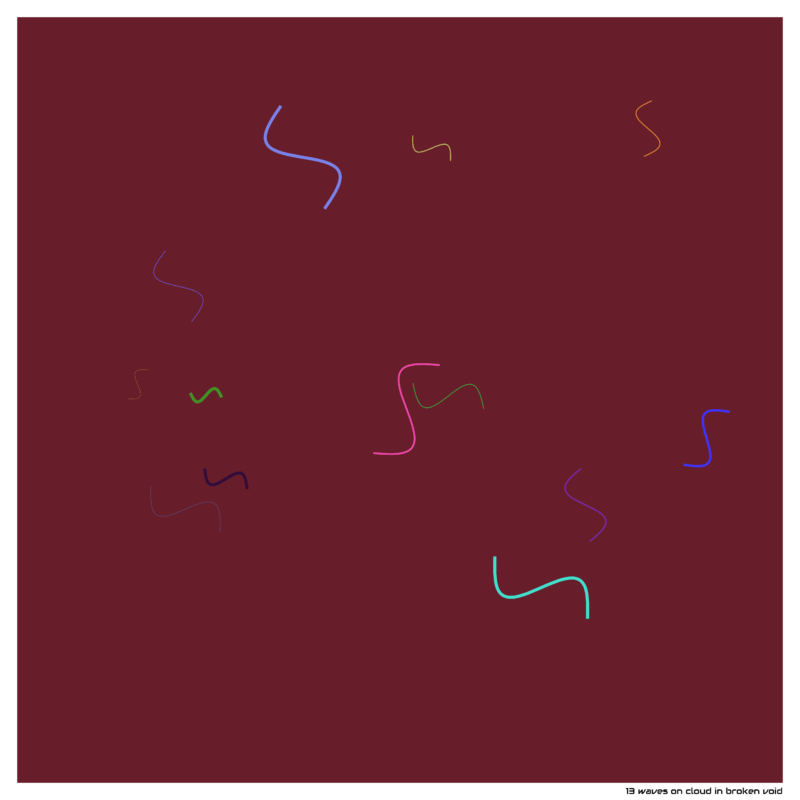 13 waves on cloud in broken void