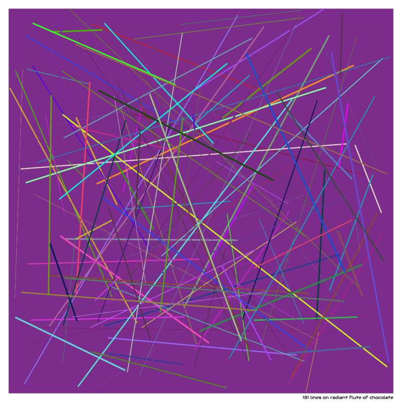 131 lines on radiant flute of chocolate