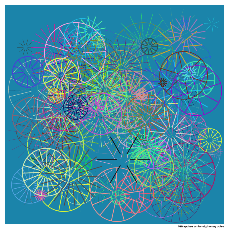 146 spokes on lonely honey pulse