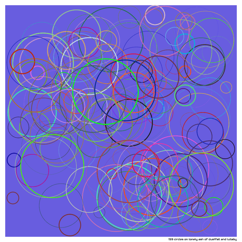 159 circles on lonely ash of dustfall and lullaby