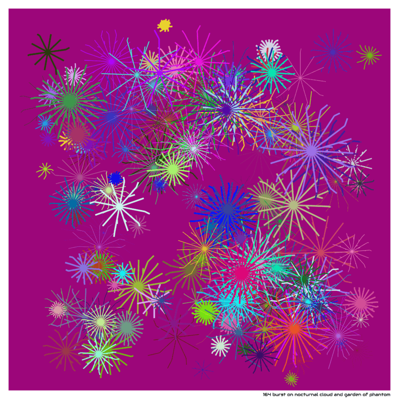 164 burst on Nocturnal cloud and Garden of Phantom