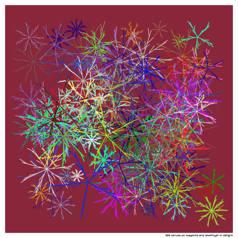 169 nerves on magenta and amethyst in delight