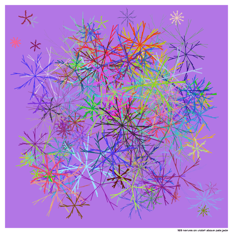 169 nerves on violet above pale jade