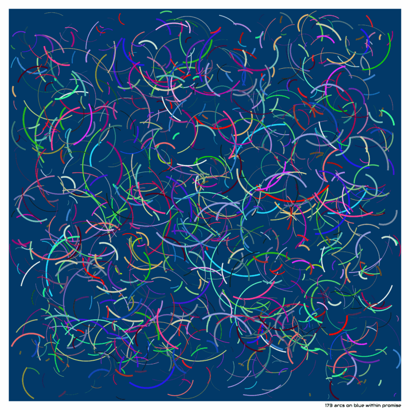 173 arcs on blue within promise