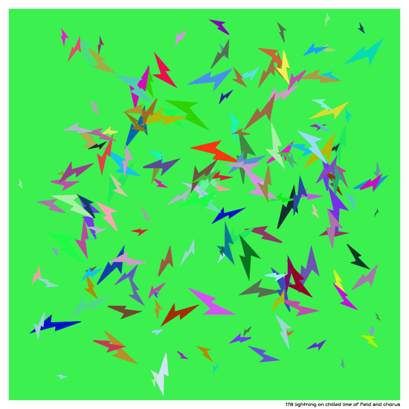 178 lightning on chilled lime of field and chorus