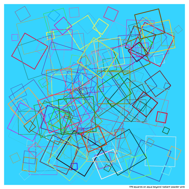 179 squares on aqua beyond radiant powder pink