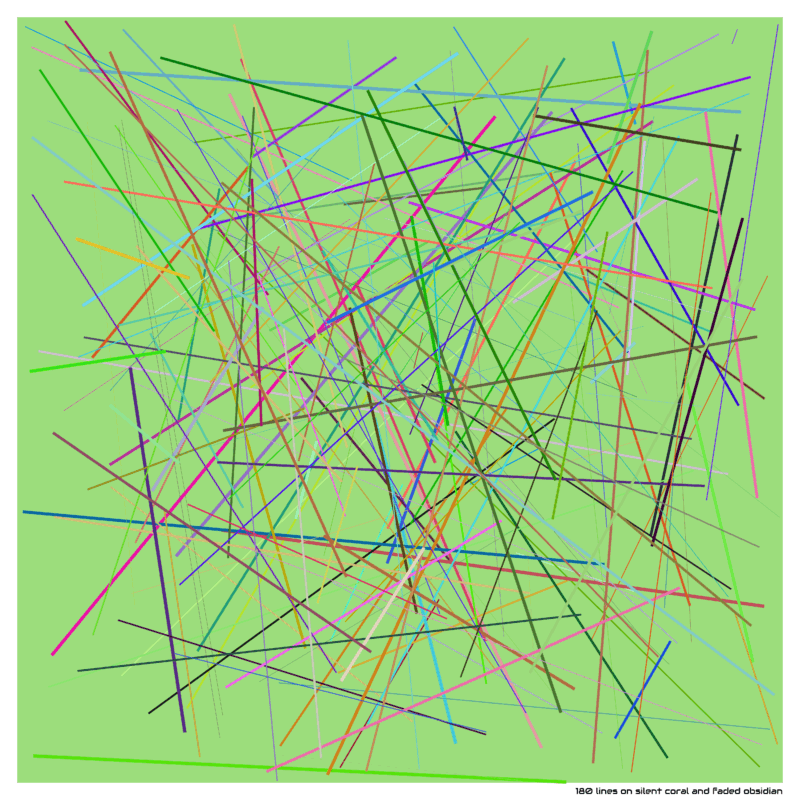 180 lines on silent coral and faded obsidian