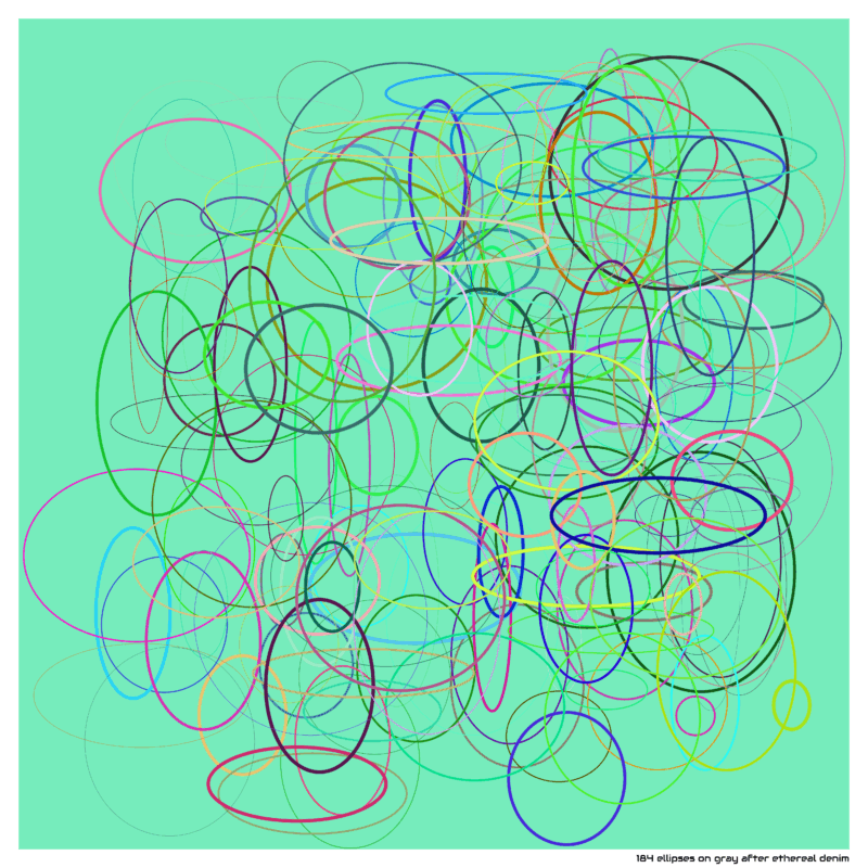 184 ellipses on gray after ethereal denim