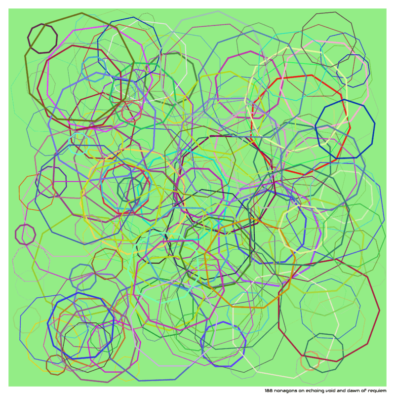 188 nonagons on echoing void and dawn of requiem