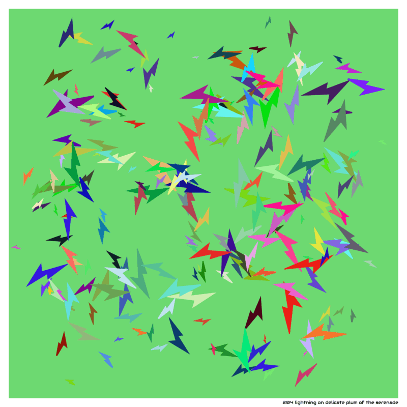 204 lightning on delicate plum of the serenade