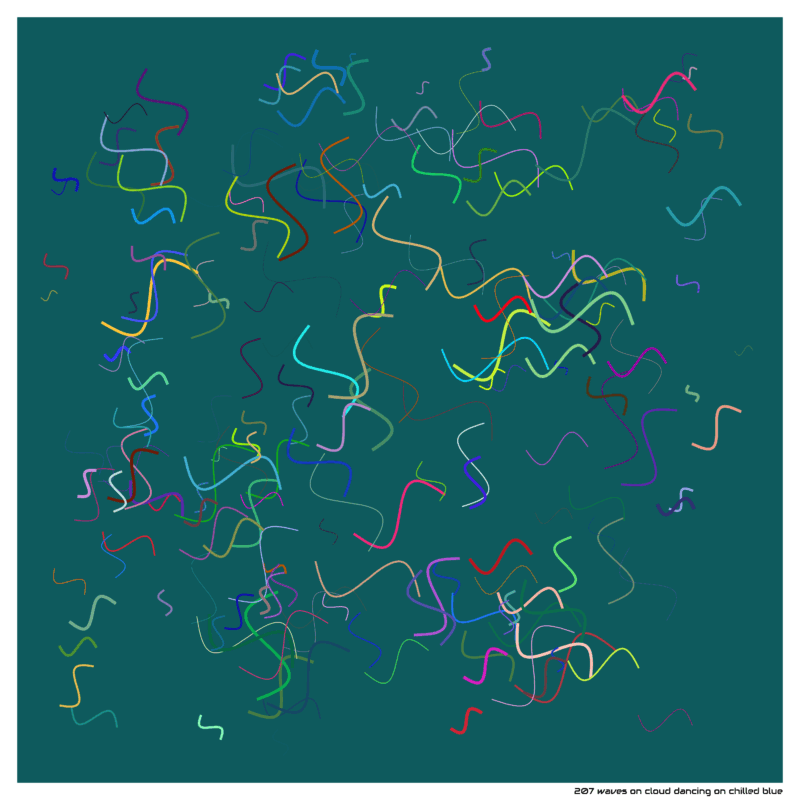 207 waves on cloud dancing on chilled blue