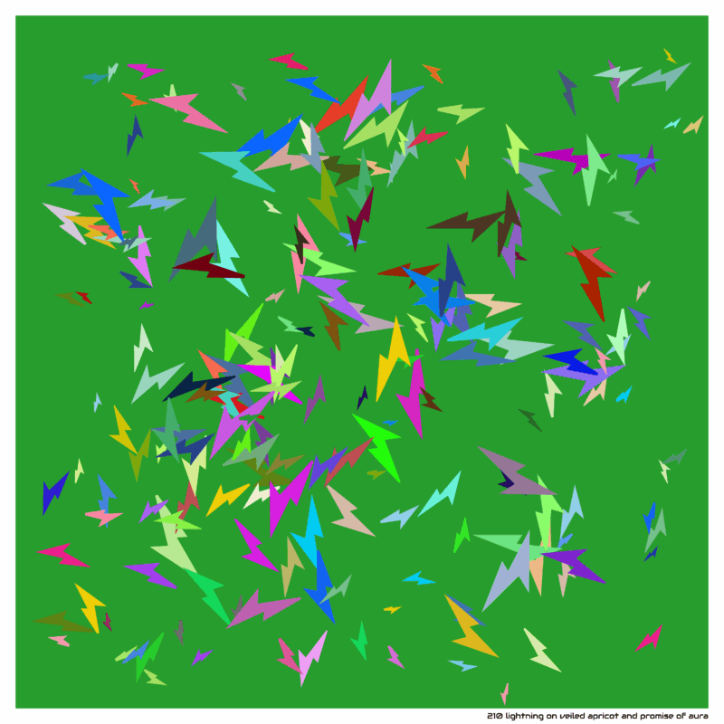 210 lightning on veiled apricot and promise of aura