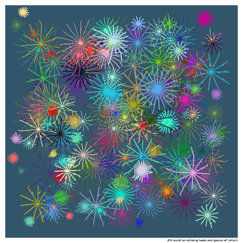 214 burst on echoing hazel and glance of return
