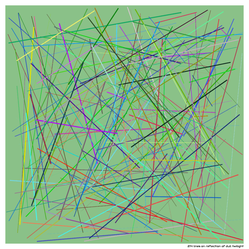 214 lines on reflection of dull twilight