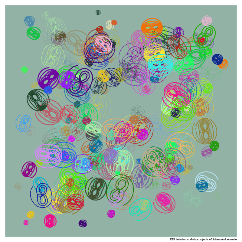 221 twists on delicate jade of bliss and sonata
