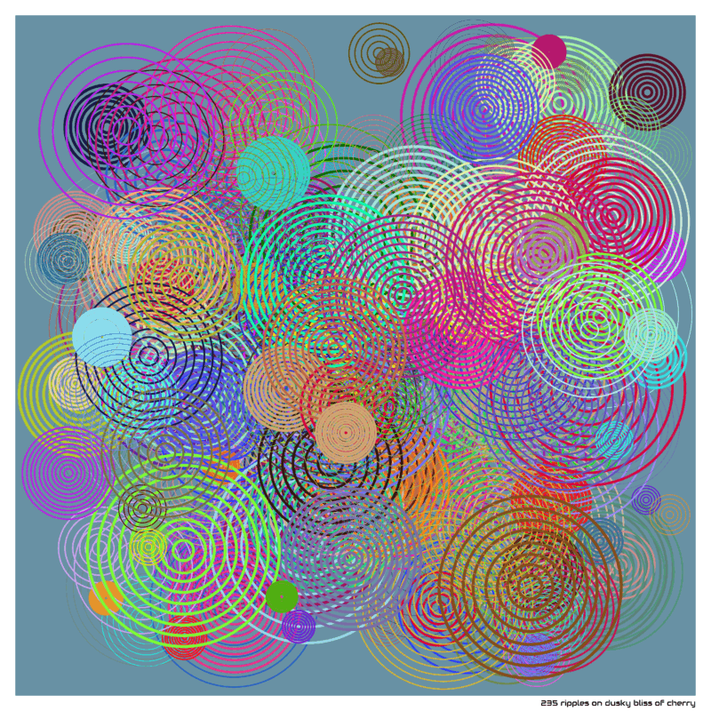 235 ripples on dusky bliss of cherry