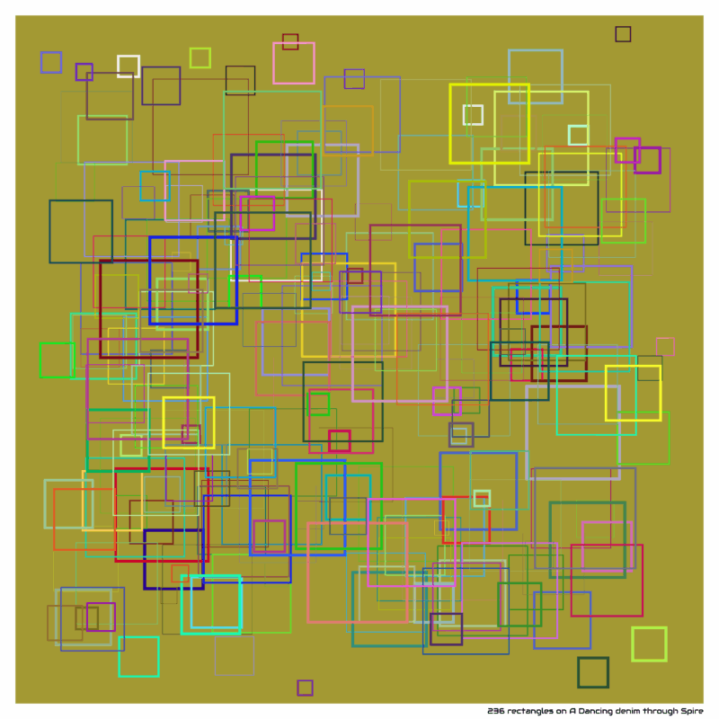 236 rectangles on A Dancing denim through Spire