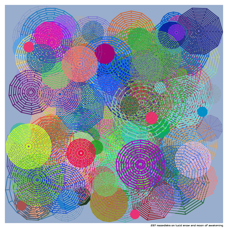 237 mazedisks on lucid snow and moon of awakening