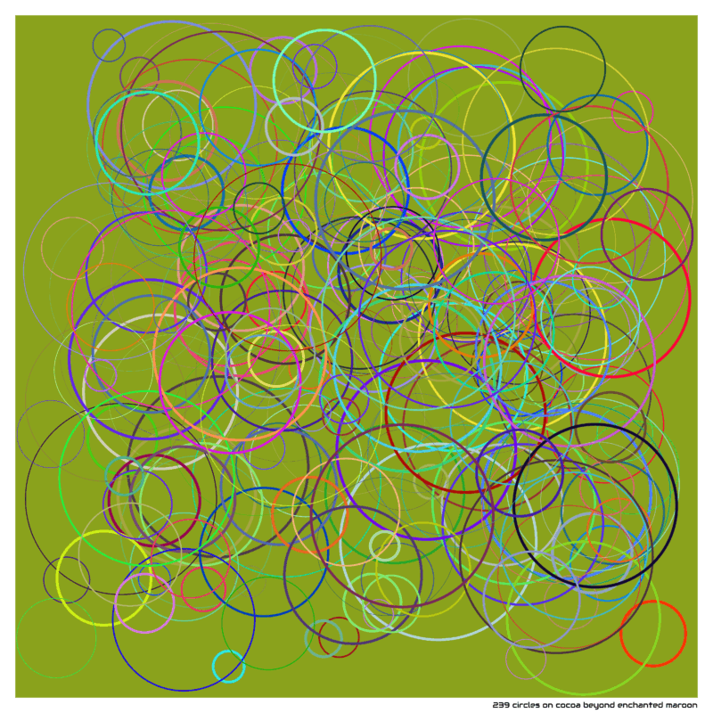 239 circles on cocoa beyond enchanted maroon