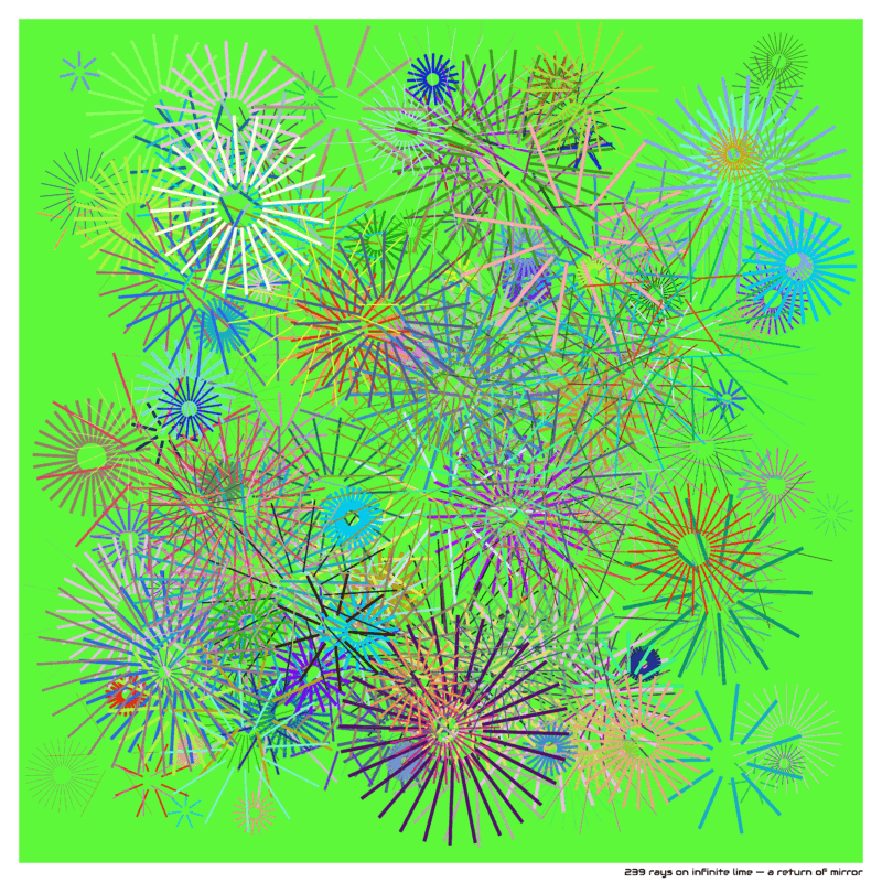 239 rays on infinite lime — a return of mirror
