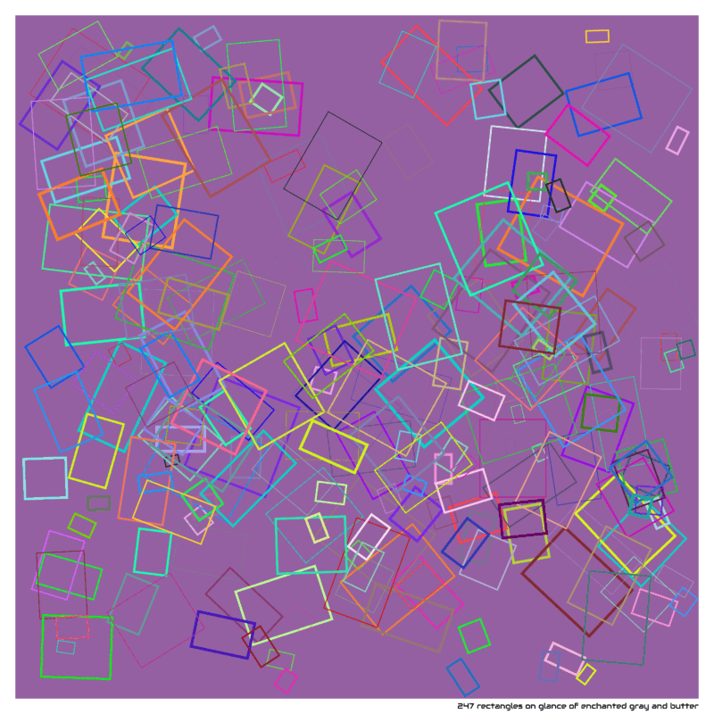 247 rectangles on glance of enchanted gray and butter